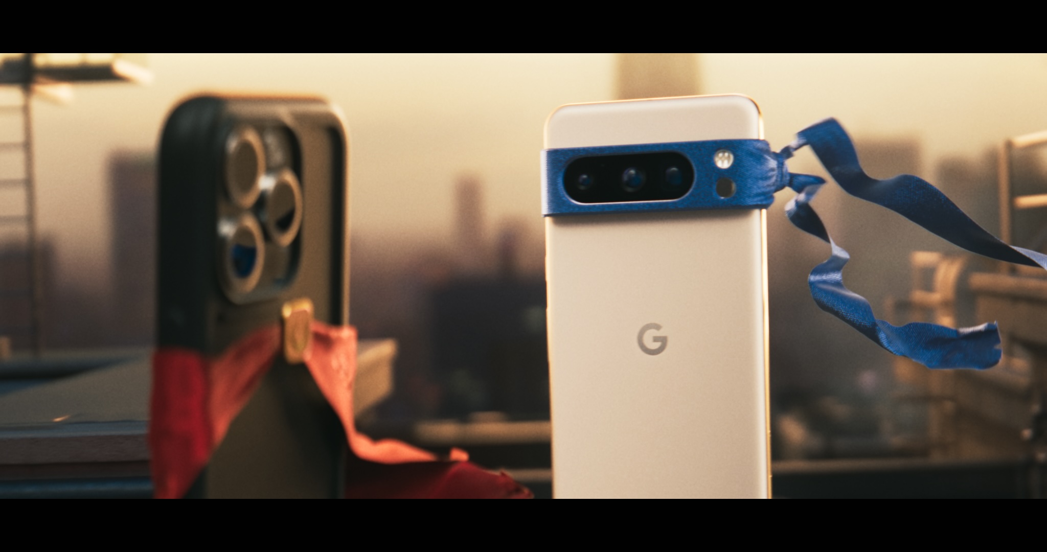 Google Best Phones Superhero Cinema Scene